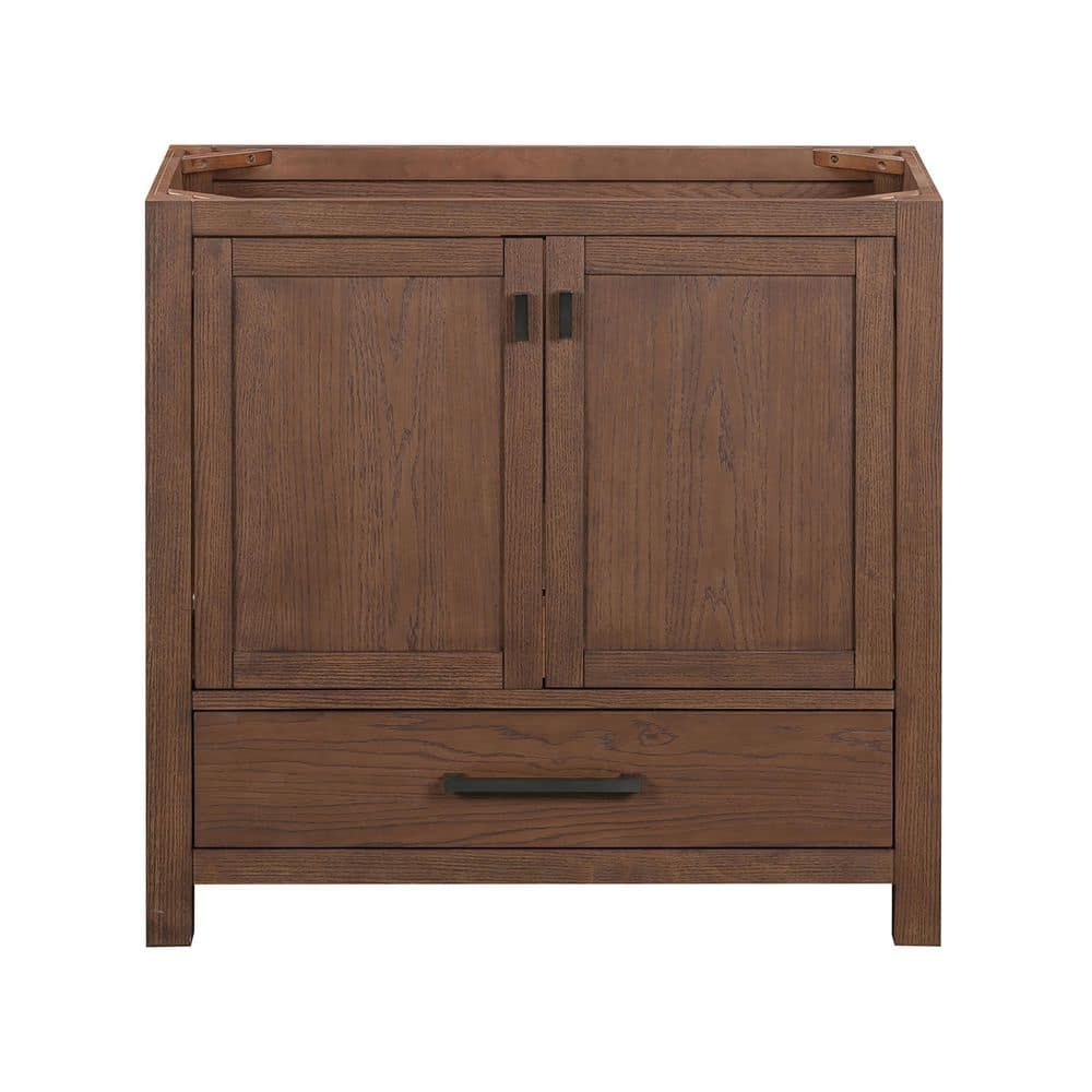 Modero 36 in. Bath Vanity Cabinet without Top in Mocha Oak Assembled price history on PriceWatchPro