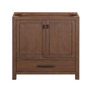 Modero 36 in. Bath Vanity Cabinet without Top in Mocha Oak Assembled