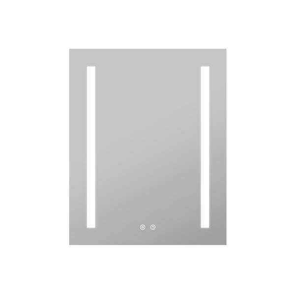 WELLFOR 24 in. W x 30 in. H Rectangular Aluminum Recessed or