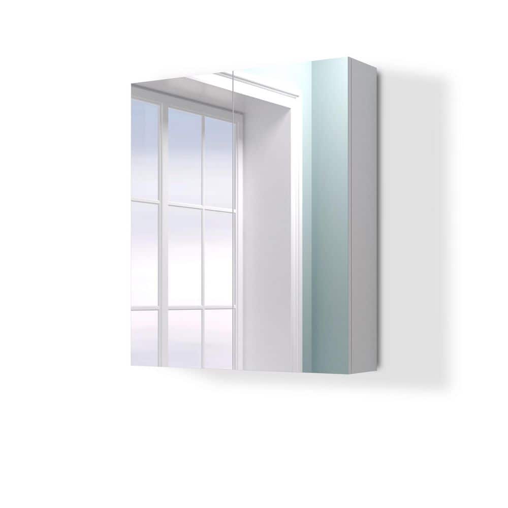 24 in. W x 28 in. H Rectangular Surface Mount Medicine Cabinet with Mirror White price history on PriceWatchPro