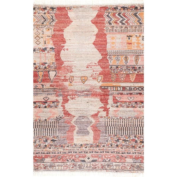 Hermina Tribal Jute Multi 4 ft. x 6 ft. Area Rug
