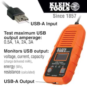USB Digital Meter and Tester with USB-A Type A