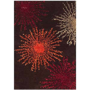 Soho Brown/Multi Wool 2 ft. x 3 ft. Floral Area Rug