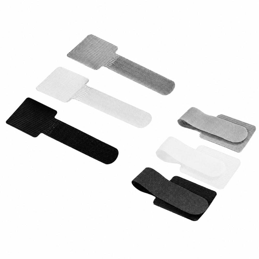 45-Pack Adhesive Cord Organizer Hooks, 2 Sizes, Reusable Cable Management Straps for Under Desk