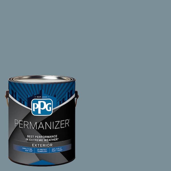 PERMANIZER 1 gal. Chalky Blue Satin Exterior Paint