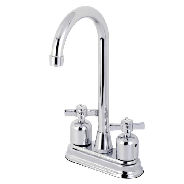 Kingston Brass Millennium 2-Handle Bar Faucet in Polished Chrome
