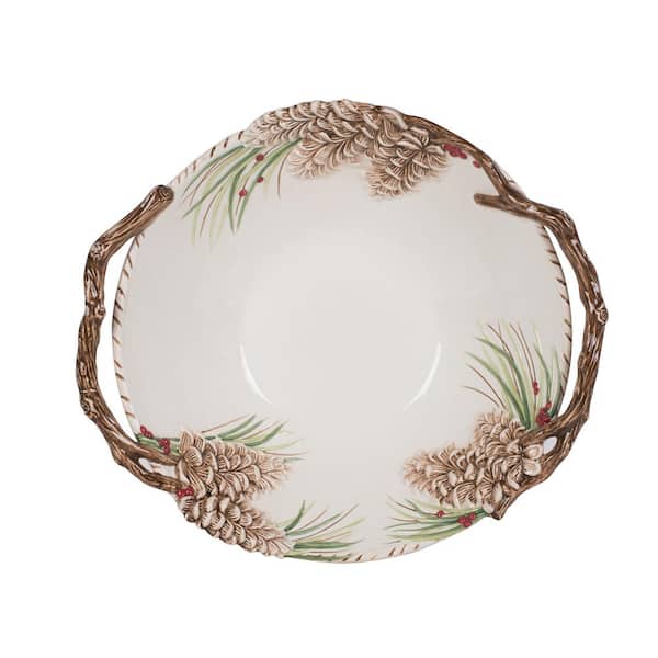 FITZ and FLOYD 4.5 Qt. Forest Frost Centerpiece Bowl