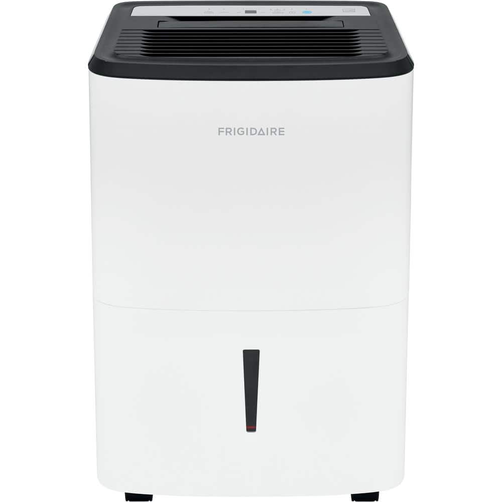Frigidaire 50 pt. 1200 sq.ft. High Humidity Dehumidifier with Built-in.  Pump and Bucket in White FFAP5034W1 - The Home Depot