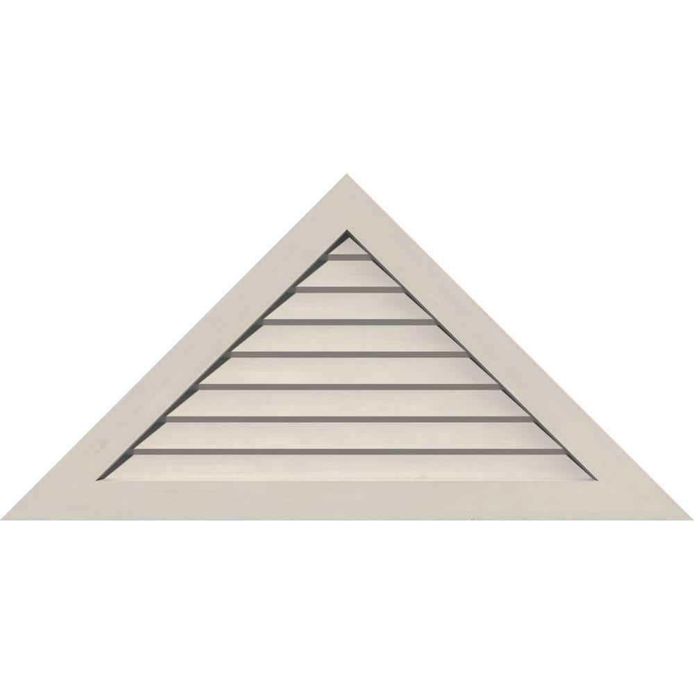 73.75 in. x 30.75 in. Triangle Primed Smooth Pine Wood Paintable Gable Louver Vent price history on PriceWatchPro