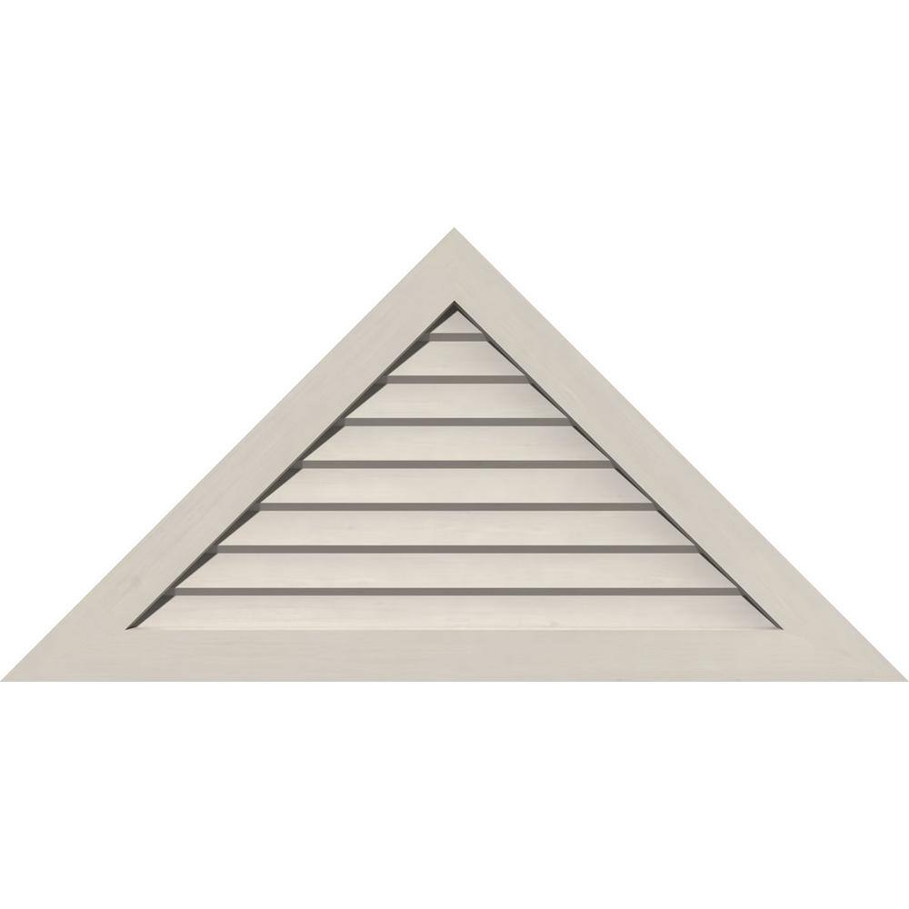 80.125 in. x 40 in. Triangle Primed Smooth Western Red Cedar Wood Paintable Gable Louver Vent price history on PriceWatchPro