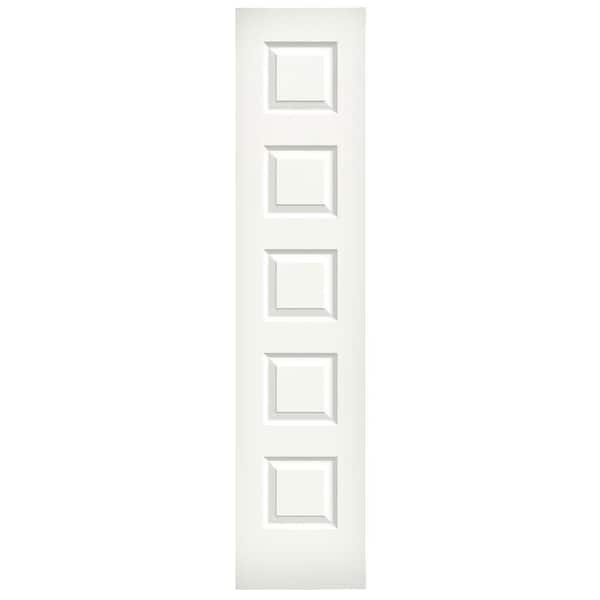 JELD-WEN 18 in. x 80 in. Rockport White Painted Smooth Molded Composite MDF Interior Door Slab