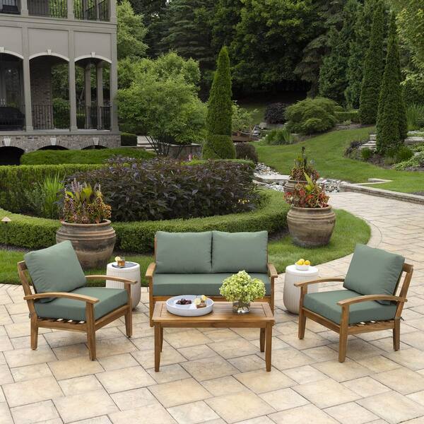 Outdoor loveseat shop cushion set