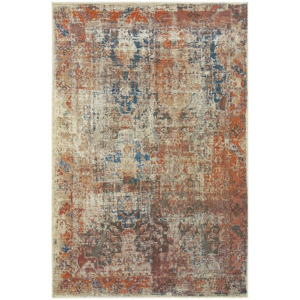 Home Decorators Collection Conrad Pumpkin Doormat 3 ft. x 5 ft. Area Rug