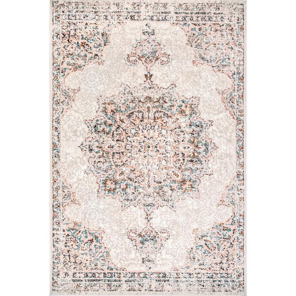 Gorgona Nadia Muted Medallion Beige Rug