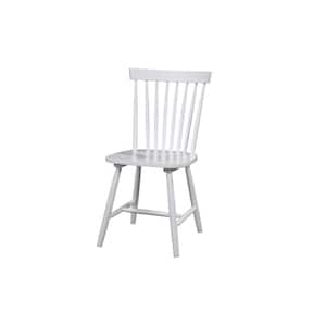 Lyra White Wood Seat Solid Wood Side Chair Set of 2