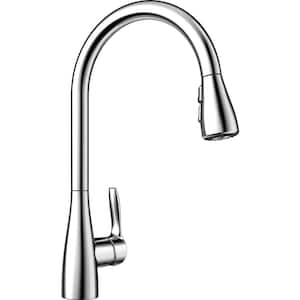 ATURA Single Handle Gooseneck Pull-Down Sprayer Kitchen Faucet in Polished Chrome