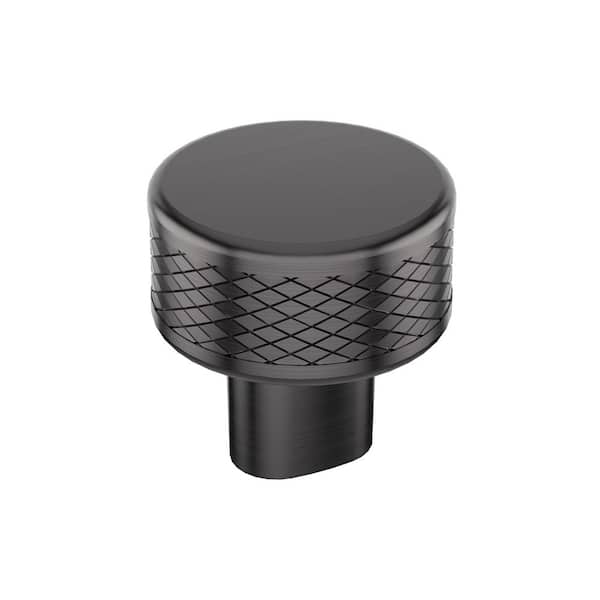 Bronx 1-1/4 in. (32 mm) Diameter Gunmetal Round Cabinet Knob