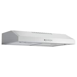 30 in. Over the Range Convertible Range Hood with Light in Stainless Steel