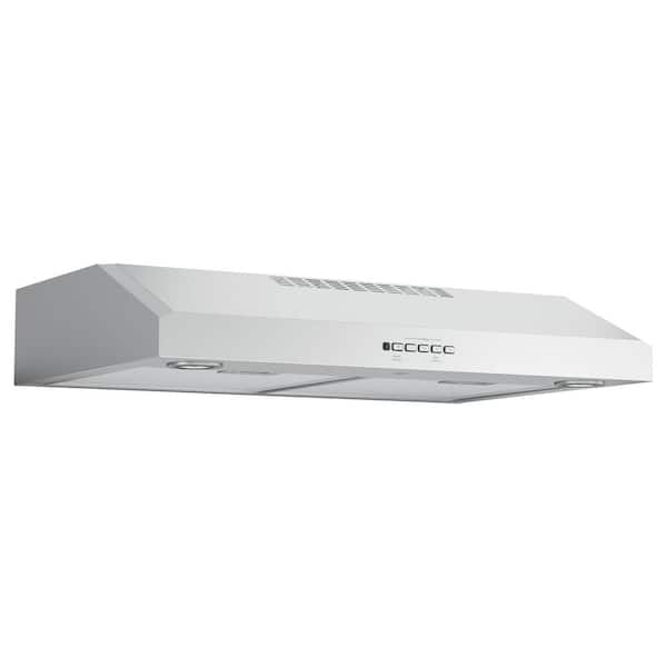 GE 30 in. Over the Range Convertible Range Hood with Light in Stainless Steel