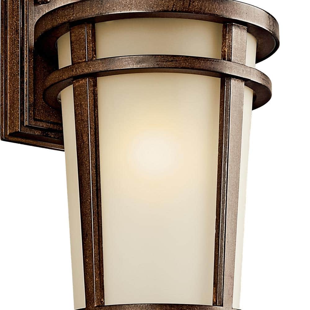 Brown Stone 14.25" Transitional Outdoor Wall Lantern