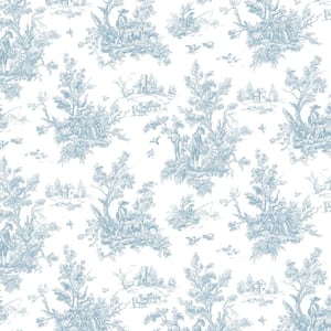 Toile Vinyl Roll Wallpaper (Covers 55 sq. ft.)