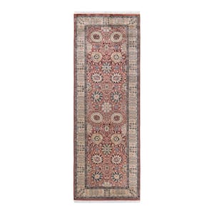 One-of-a-Kind Traditional Pink 3 ft. x 8 ft. Hand Knotted Oriental Area Rug
