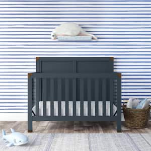 Mylan Graphite Blue 5-in-1 Convertible Crib