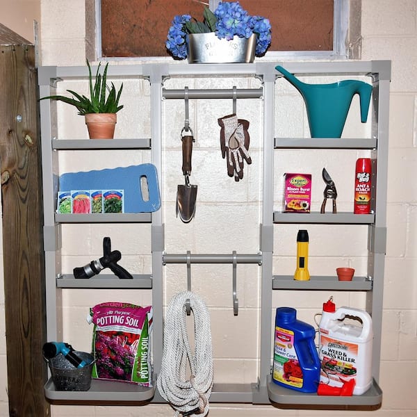 DIY Quickies: Storage Shelf w/ Hooks 