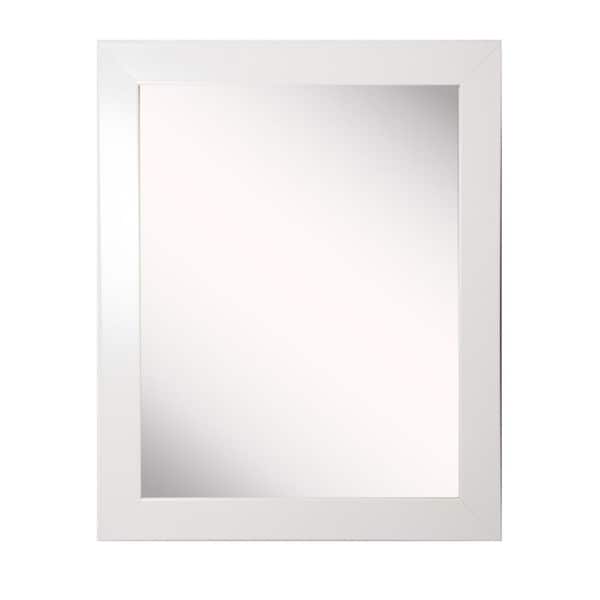 Unbranded Large Rectangle White Modern Mirror (43.5 in. H x 37.5 in. W)