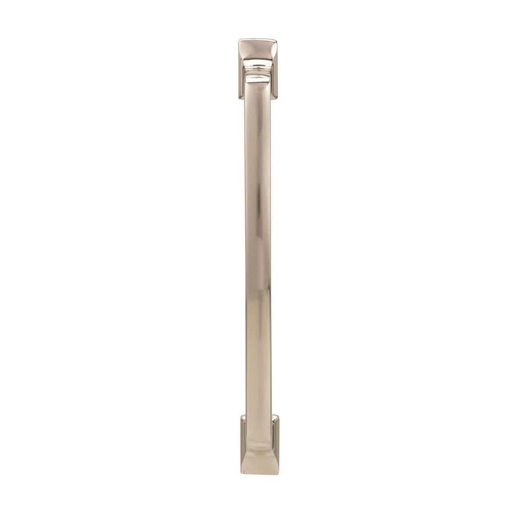 Polished Nickel Modern Cabinet Drawer Pull with Mounting Hardware