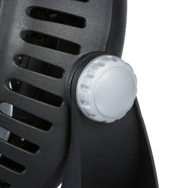 Lasko Breeze Machine 10 in. 2 Speed Black Desk Fan with 360 Degree