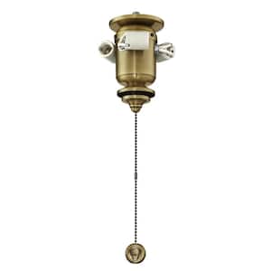 3-Light Antique Brass Ceiling Fan Bowl Fitter LED Light Kit