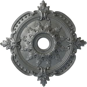 1-5/8 in. x 28-3/8 in. x 28-3/8 in. Polyurethane Benson Classic Ceiling Medallion, Platinum