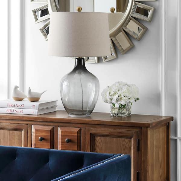 Larzen 25.5 in. Ombre Gray Table Lamp