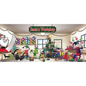 Home Accents Holiday 62 in Penguins with Christmas Tree Holiday Yard  Decoration TY337-1611-1 - The Home Depot