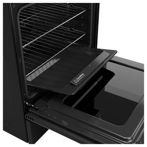 30 in. 5-Burners Smart Free-Standing Gas Convection Range in Black with EasyWash Oven Tray And No-Preheat Air Fry