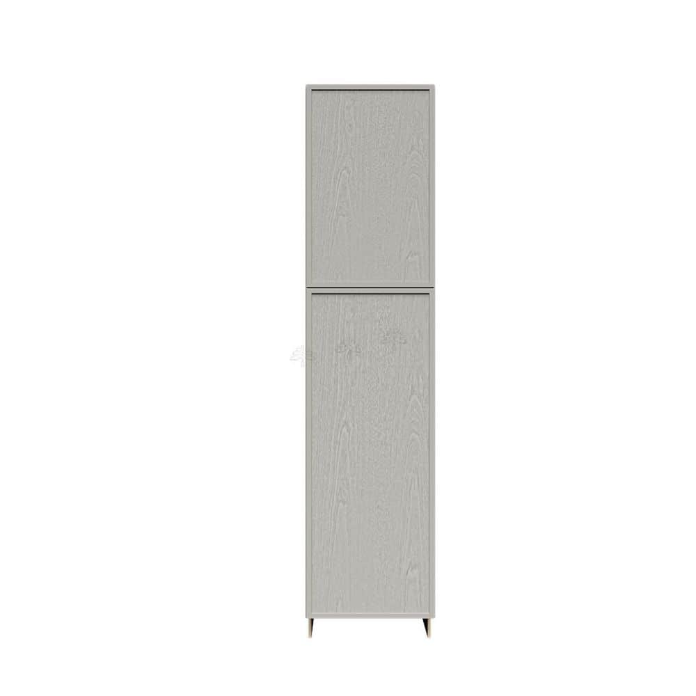 Slim Shaker Assembled 18 in. W x 84 in. H x 27 in. D Pantry Kitchen Cabinet in Gray price history on PriceWatchPro