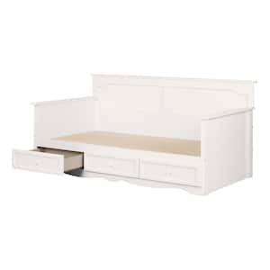 Savannah Pure White Twin Bed