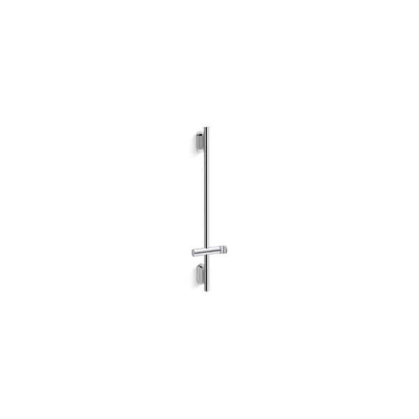KOHLER Statement 31-1/2 in. Deluxe Slidebar with Integrated Water Supply in Vibrant Titanium