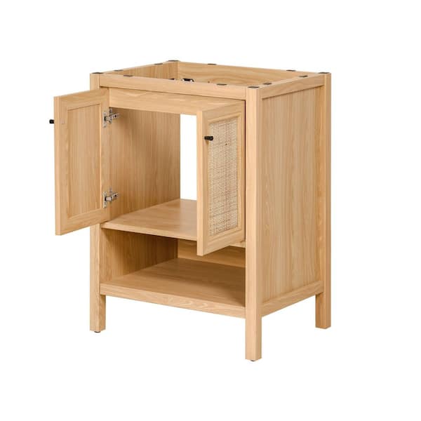 JONATHAN Y Jasper 24 in. W x 18 in. D x 33 in. H Rattan Modern