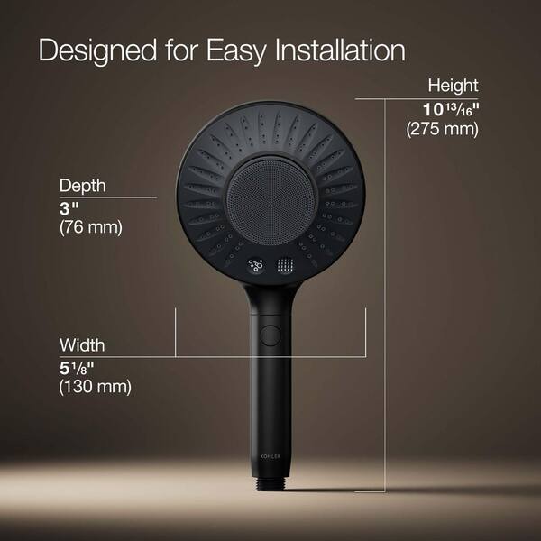 KOHLER Spaviva 2-Spray Wall Mount Handheld Shower Head with All-In