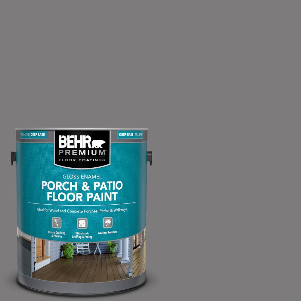 1 gal. #BXC-58 Stormy Gray Gloss Enamel Interior/Exterior Porch and Patio Floor Paint price history on PriceWatchPro