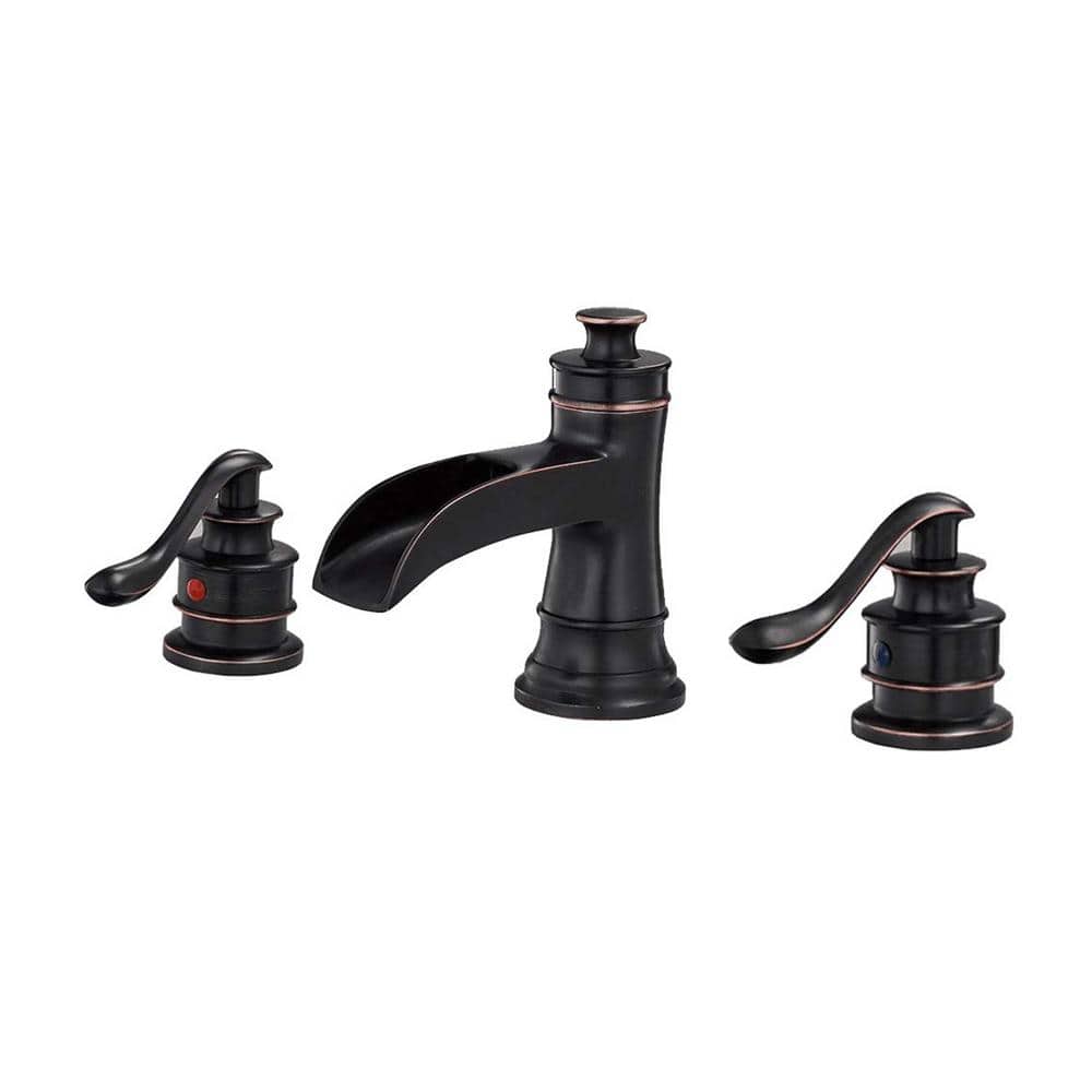8 in. Widespread 2-Handle Bathroom Faucet in Oil Rubbed Bronze
