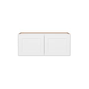 Easy-DIY 36 in. W x 24 in. D x 15 in. H Ready to Assemble Wall Refrigerator Kitchen Cabinet in Shaker White with 2-Doors
