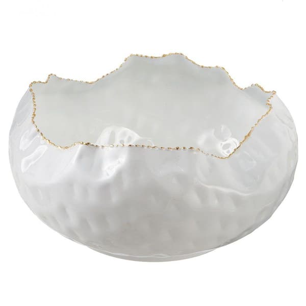 Filament Design Sundry 9.75 in. Decorative Bowl in White-DISCONTINUED