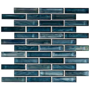 Oasis Blast 12 in. x 12 in. Glossy Glass Patterned Look Wall Tile (15 sq. ft./Case)
