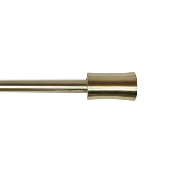 Versailles Home Fashions Sculpted 30 in. - 78 in. Adjustable Single/4 in. Dia Corset Rod in Gold