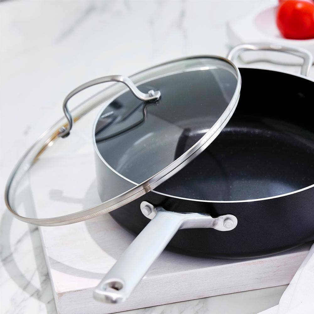 OXO Agility Black Aluminum 10-Piece Nonstick Cookware Set