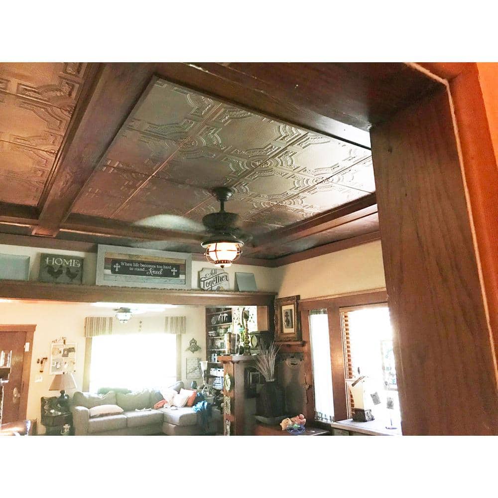 Evergreen White Polystyrene Glue-up Ceiling Tile