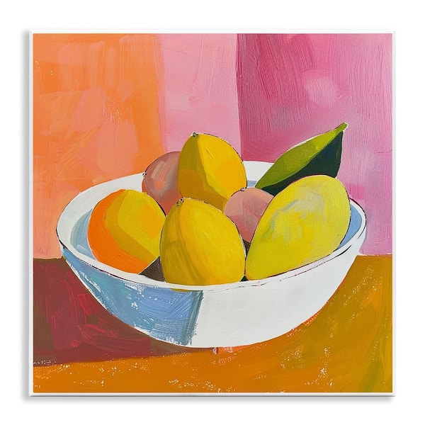 Stupell Industries Bold Kitchen Citrus Fruits by Walker Noble Unframed Food Graphic Art Print 12 in. x 2 in.